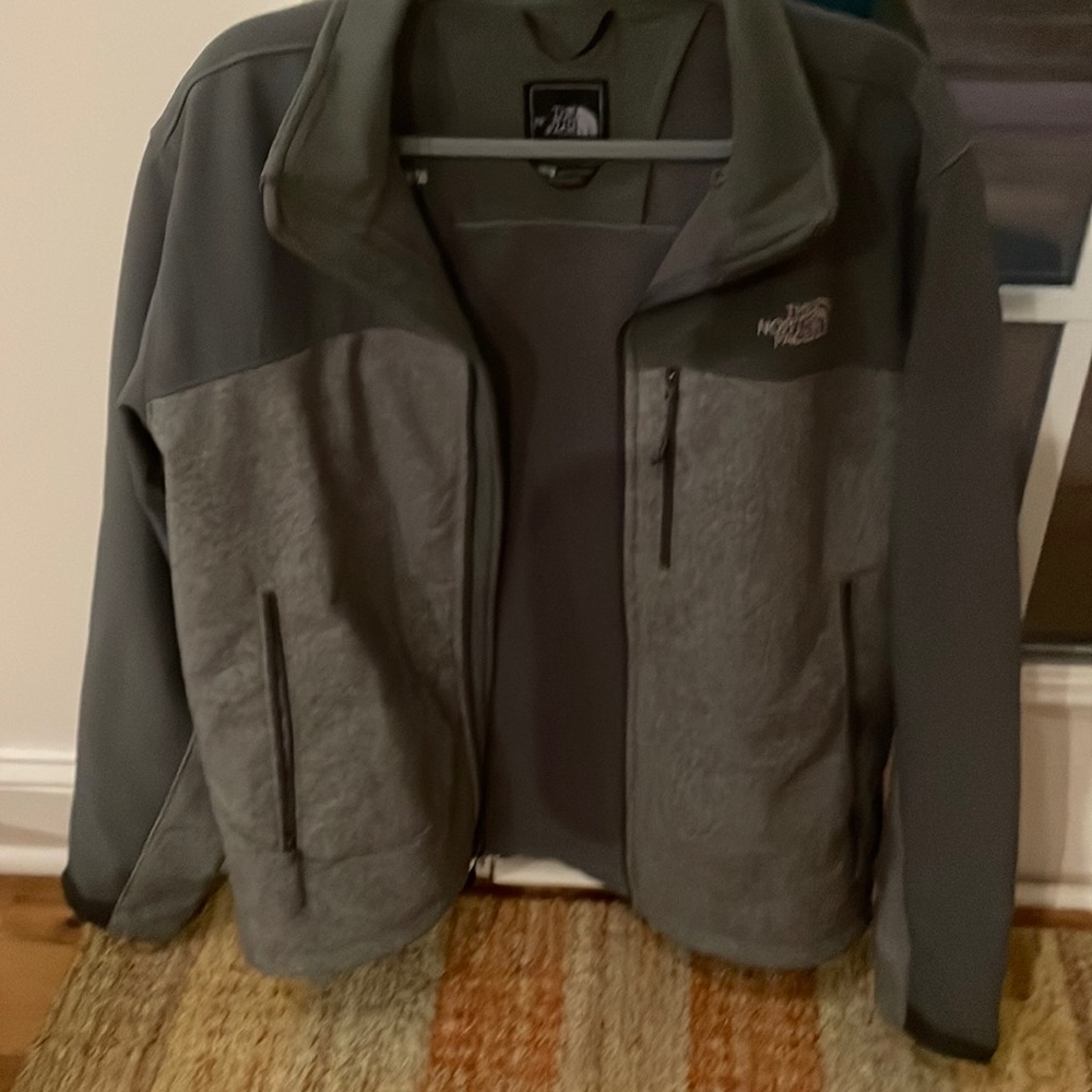 The North face gray large mens coat